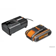 Аккумулятор с зарядным устройством Worx WA3880+WA3551.1 (20В/2.0 Ah + 14.4-20В)