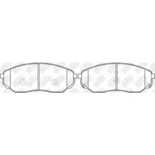 Тормозные колодки дисковые передняя ось NIBK PN0441