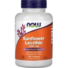 Пищевая добавка NOW Sunflower Lecithin 1200mg (100капсул)