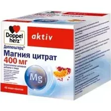 БАД Doppelherz activ Магния цитрат 400мг (40 саше-пакетов)