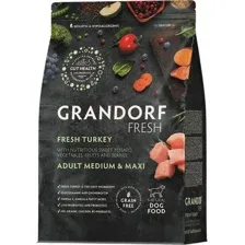 Сухой корм для собак Grandorf Adult Medium&Maxi Breeds Fresh Turkey&Sweet Potato (3кг)