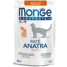 Влажный корм для кошек Monge Monoprotein Утка (85г)