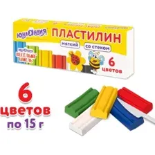 Пластилин Юнландия Веселый шмель 106671 (6 цв)