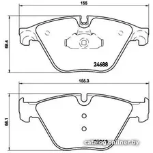 Тормозные колодки Brembo P06074