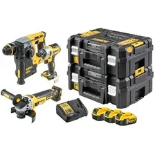 Набор электроинструмента DeWalt DCK305P3T (перфоратор, винтоверт, болгарка, 3 АКБ, кейс)
