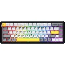 Клавиатура Ajazz AK680 Max (черный/серый/желтый)