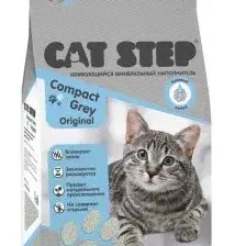 Наполнитель минеральный Cat Step Compact Gray Original, комкующийся, 4 кг (5 л)