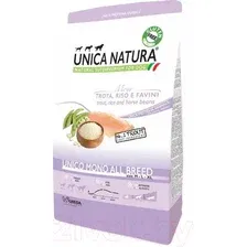 Сухой корм для собак Unica Natura Mono для средних и крупных пород форель (2.5кг)