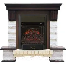 Каминокомплект Смолком Stone Montebello + Majestic-s LUX BL LT (дуб антик)