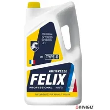 Антифриз FELIX 430206333 желтый готовый G12+ 5 кг