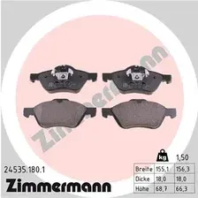 Тормозные колодки дисковые передняя ось ZIMMERMANN 24535.180.1