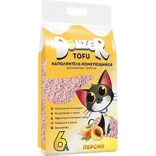 Наполнитель для туалета Doyzer Tofu персик 6 л