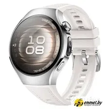 Умные часы Huawei Watch 5 42 мм (серебристый, с белым силиконовым ремешком, международная версия)