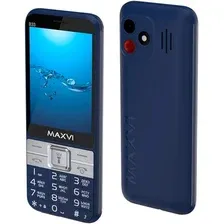 Кнопочный телефон Maxvi B33 (темно-синий)