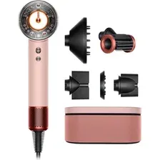 Фен Dyson HD16 Supersonic Nural Straight+Wavy (с переходником на евровилку, розовый канзан)