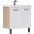 EQUIL Тумба с умывальником Lago 80.2D + Kirovit Фостер 80 (4640021064733) (напольная)