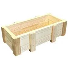 Кашпо KraftHouse Балконный ящик 15x32x9 / 2043416450258 (натуральный)