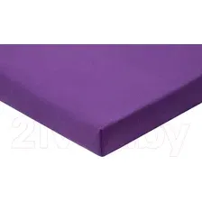 Простыня AlViTek Трикотажная на резинке 180x200 / ПТР-БА-180(180) (баклажан)