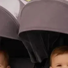 Прогулочная коляска для двойни BubaGO DUO X лунный бежевый