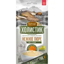 Лакомство для кошек Деревенские лакомства Холистик Премьер. Нежное пюре из утки 4x10 г