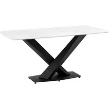 Обеденный стол Stool Group Belle 160x90 / F-1450 (белый мрамор)