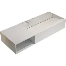 Abber Тумба с умывальником Stein AS2640-1.0 L (подвесной, белый матовый)