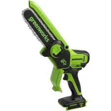Пила цепная аккумуляторная Greenworks GD24CSMNX бесщеточная 24V 15см / 2008707UA (c АКБ 2Ач и ЗУ)