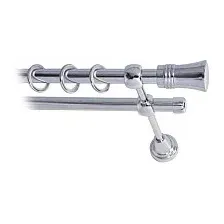 Карниз для штор Lm Decor Гиро 071 2р гладкий 25/16мм (хром, 2м)