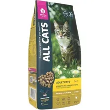 Сухой корм для кошек All Cats с курицей 2.4 кг