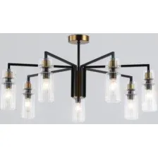 Люстра Ambrella LH56115/7 BK/BS/CL (черный/латунь/прозрачный)