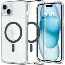 Чехол для телефона Spigen Ultra Hybrid (MagFit) для iPhone 15 ACS06804 (серый)