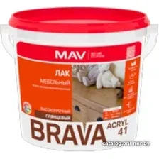 Лак Brava ВД-АК-2041 мебельный 5 л (бесцветный глянцевый)