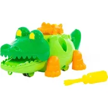 Игрушка-конструктор Полесье Крокодил / 84446 (17эл)