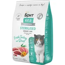 Корм для кошек Брит Кеа Sterilised Urinary Care, 1067078, индейка/утка, 7 кг