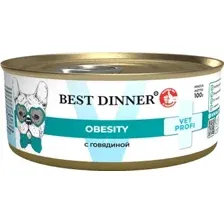 Консервированный корм для собак Best Dinner Vet Profi Obesity С говядиной (100 г)