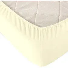 Простыня Alleri Трикотажная на резинке 80x200x20см (молочный)