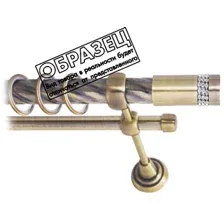 Карниз для штор Lm Decor Имидж 116 2р витой 25/16мм (антик, 2.8м)