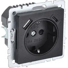 Розетка IEK Brite BR-R14-16-U22-018-K02