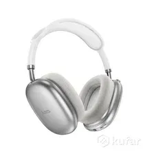 Наушники беспроводные накладные большие Hoco W55 Pleasing BT headphones серебро