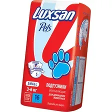 Подгузники для животных Luxsan Premium S 3-6кг (16шт)