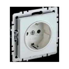 Розетка скрытая с заземлением IEK Brite жемчуг (BR-R14-16-K36)