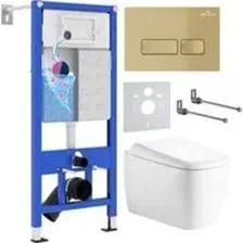Унитаз с инсталляцией 6 в 1 Roxen StounFix Dual Fresh 968506