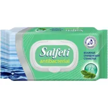 Влажные салфетки Salfeti Очищающие антибактериальные (72шт)