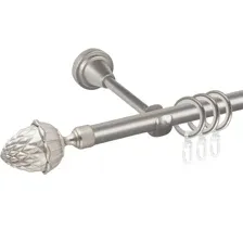 Карниз АС Форос Grace, D16Г, Сатин, Шишка, составной, 2.8 м