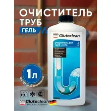Средство для труб Glutoclean для прочистки труб и предотвращения засоров 1 л
