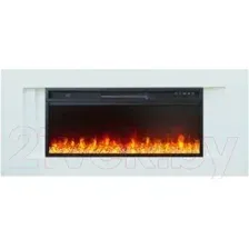 Каминокомплект Смолком Line V42 + Vision 42 LED (бьянко белый)