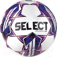 Футбольный мяч Select Atlanta DB / 0575960900 (размер 5, белый/фиолетовый)