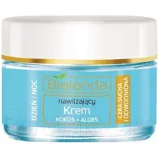 Крем для лица Bielenda Hydra Care увлажняющий кокос и алоэ д/смешанной жирной кожи (50мл)
