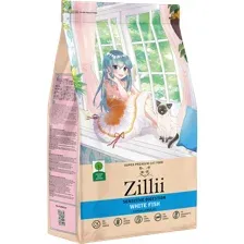 Сухой корм для кошек Zillii Sensitive Digestion белая рыба 2 кг