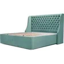 Кровать Mio Tesoro Пандора 160x200 (Velutto 43/серебро/белый)